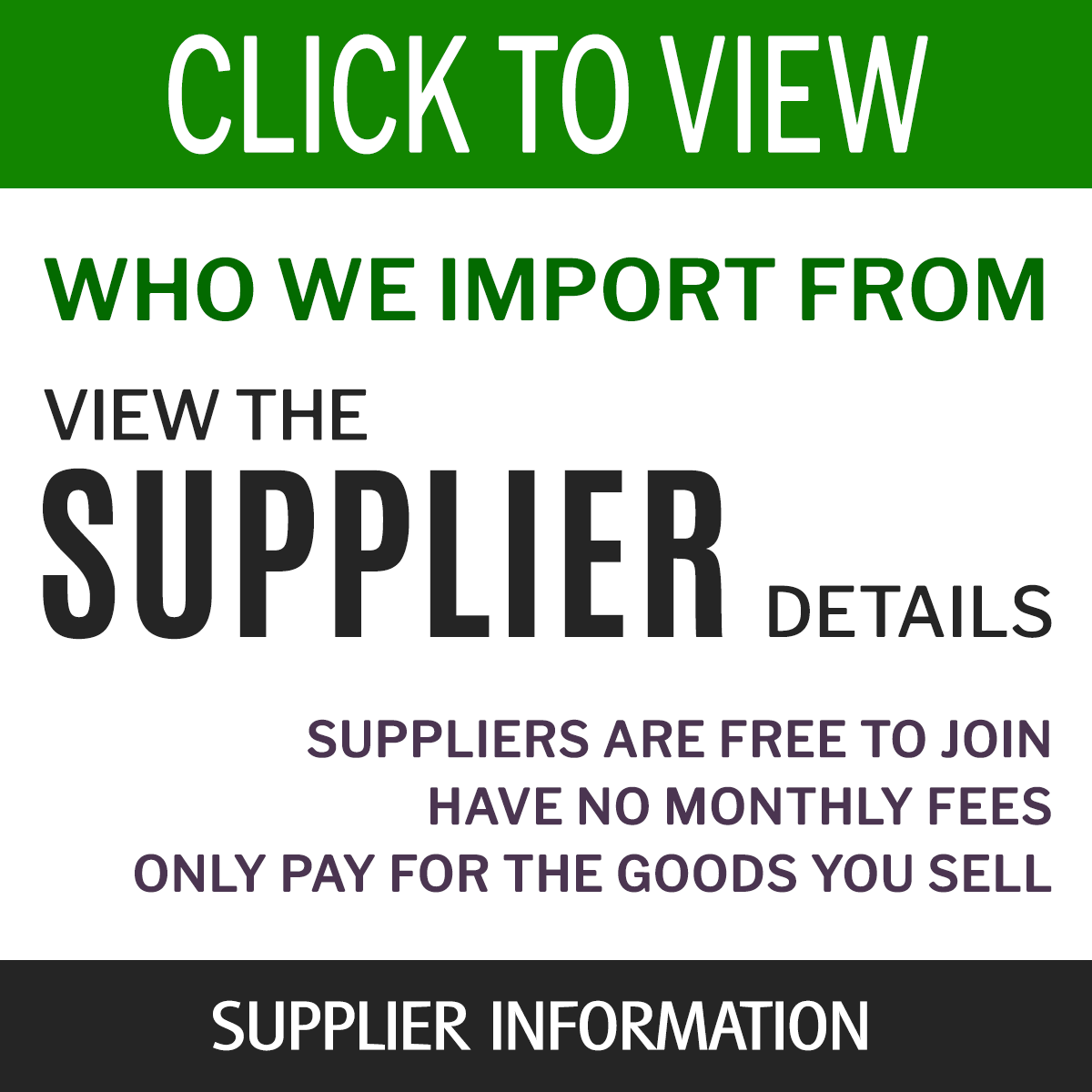 View the suppliers that Newpurple shop importer from